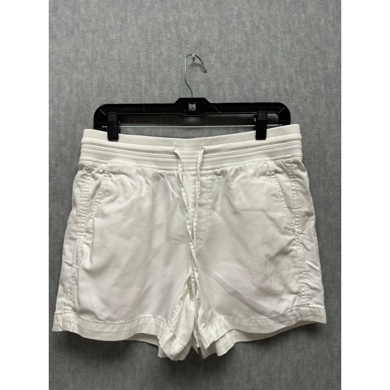 Orvis Shorts Womens S White Drawstring Elastic Waist Utility Smallpockets